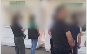 Ermənilər "Laçın" postundan belə keçir - VİDEO