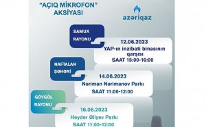 “Azəriqaz”ın “Açıq mikrofon” aksiyası davam edir